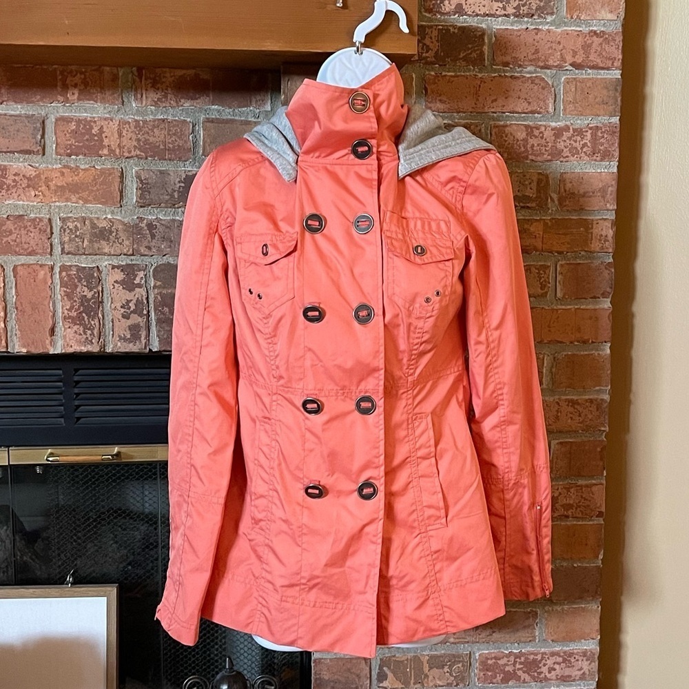 Hurley Orange Lightweight Hooded Jacket